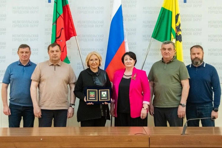 Панфилова и Артемов посетили с рабочим визитом Мелитополь Запорожской области