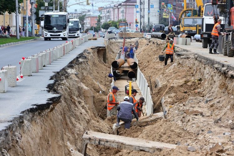 Капремонт теплосетей на улице Великанова в Рязани завершен
