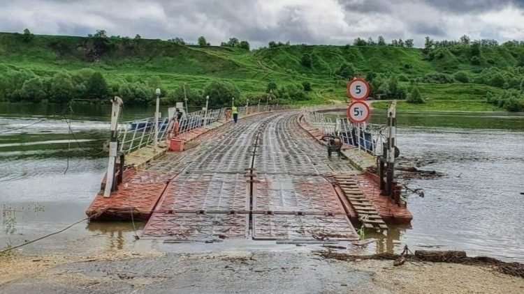 В Спасском районе перекрыли движение по наплавному мосту через Оку 14 мая