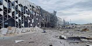 В Запорожье разрушен терминал аэропорта