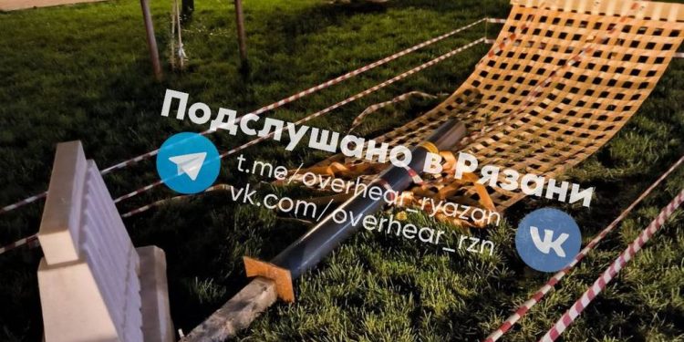 Гамак на обновленном Лыбедском бульваре в Рязани сломался через два дня после открытия площадки