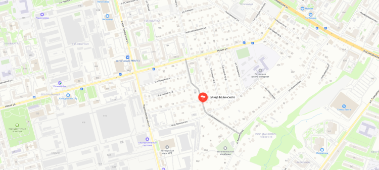 На улице Белинского закрыли движение транспорта до 20 июля