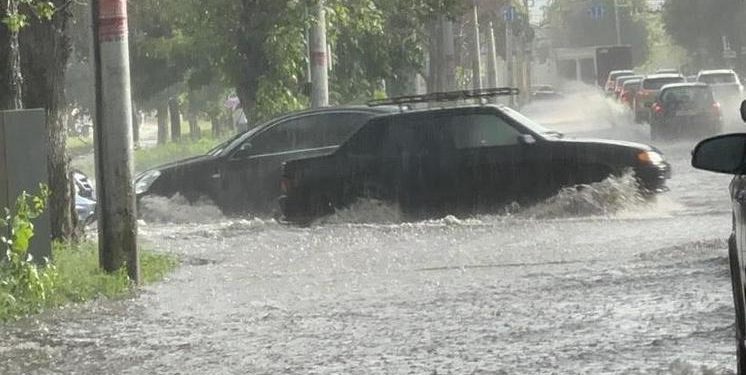 Рязанские улицы ушли под воду