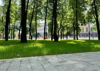 Представители мэрии Рязани осмотрели благоустройство Кремлевского сквера