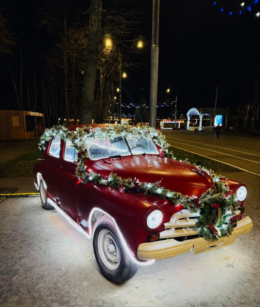 Рязанский Лесопарк украсили к Новому году