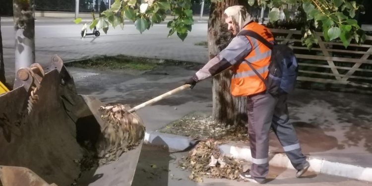 В ночь на 16 августа грунтовые наносы убирали в центре Рязани