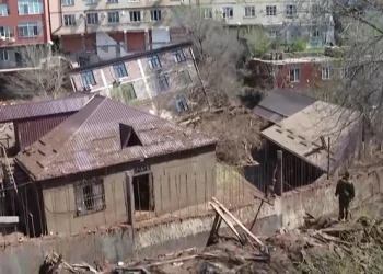 Разрушительные последствия наводнения в Дагестане