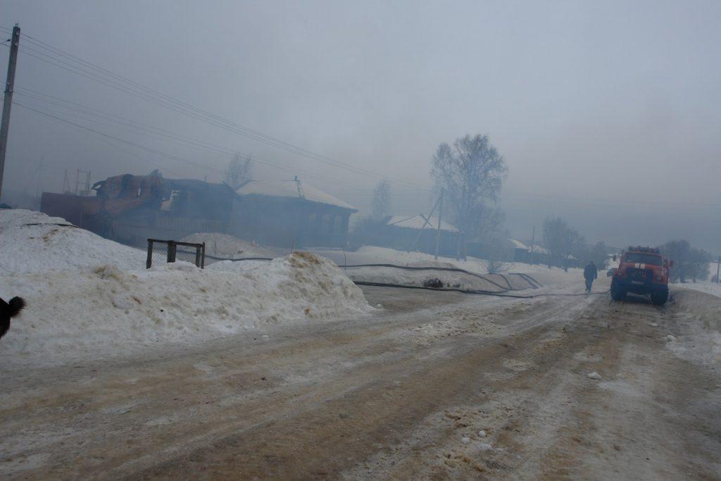 В Ермишинском районе сгорел жилой дом