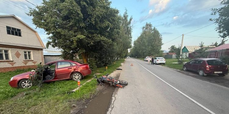 В ДТП под Рязанью пострадал 17-летний мотоциклист