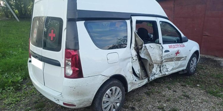 В рязанских Сараях произошло ДТП с участием машины скорой помощи