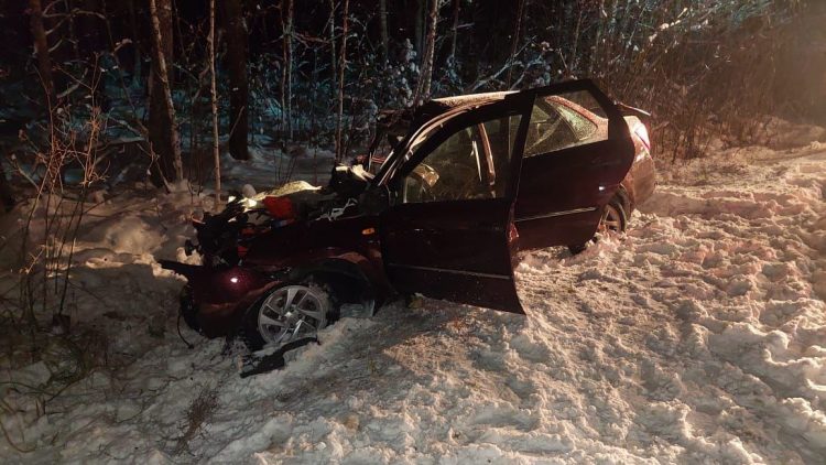 В ДТП в Клепиковском районе погибла пассажирка "Lada Granta"