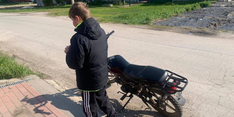 Рязанские полицейские задержали 9-летнего ребенка, который управлял скутером