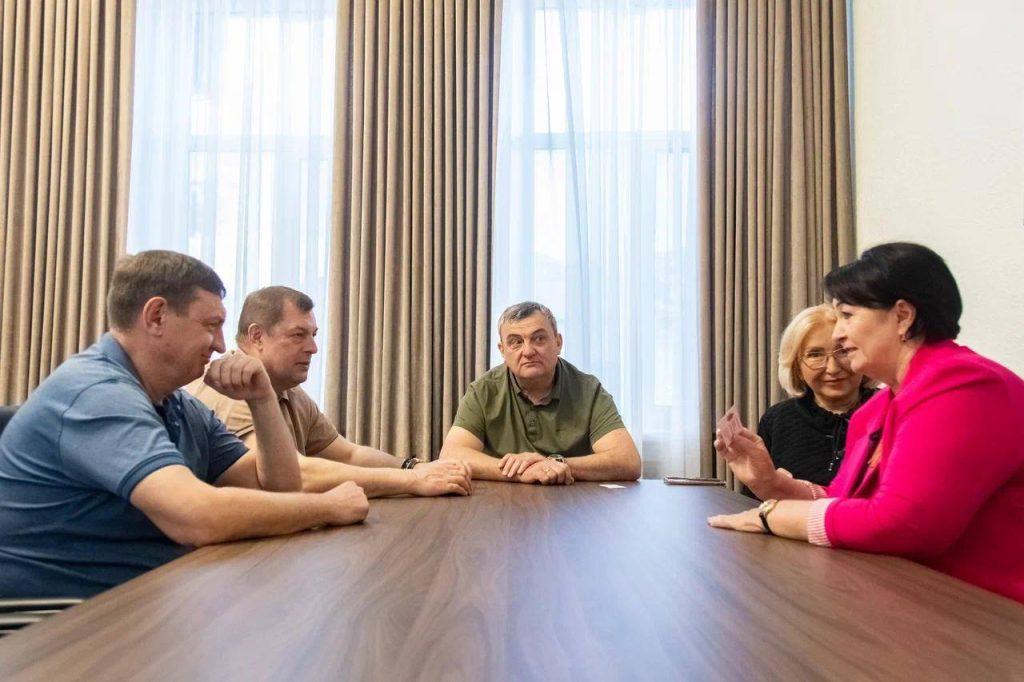 Панфилова и Артемов посетили с рабочим визитом Мелитополь Запорожской области