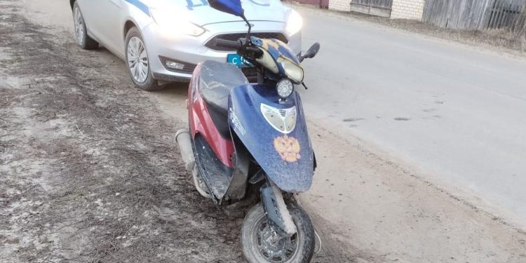 В Сараевском районе задержали 37-летнего нетрезвого мужчину на скутере