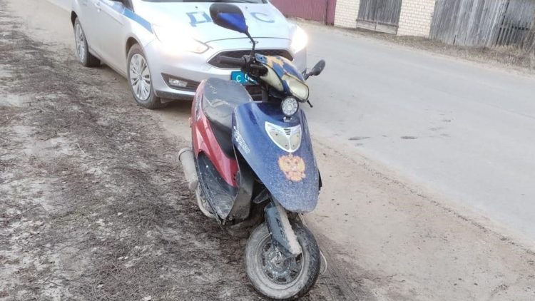 В Сараевском районе задержали 37-летнего нетрезвого мужчину на скутере