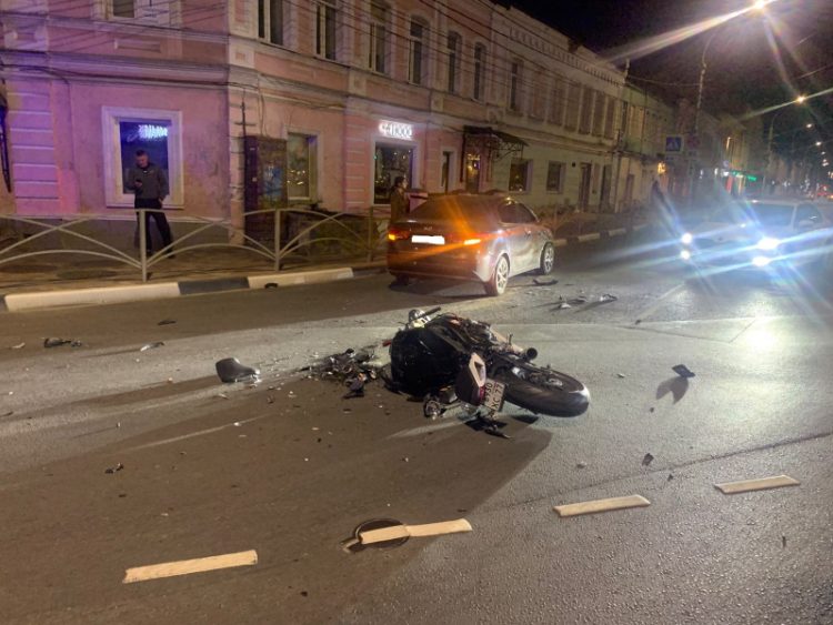 В ДТП в центре Рязани пострадали два человека