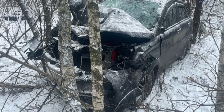 На Ряжском шоссе при столкновении ГАЗели и легковушки пострадал 50-летний водитель