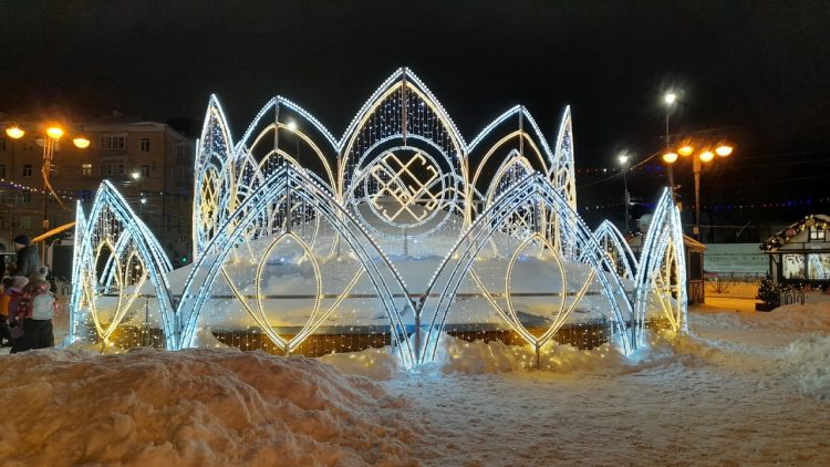 Новогодняя иллюминация в Рязани заработает 27 декабря