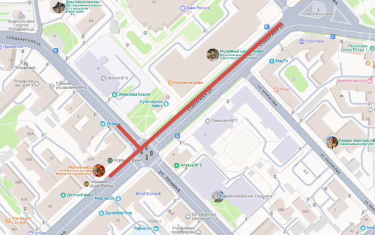 На рязанской улице Соборной ограничат движение транспорта