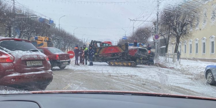 Проезд по улице Соборной полностью перекрыли