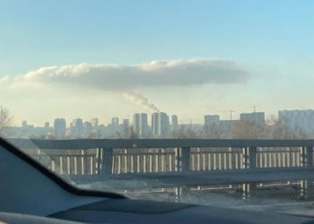 Рязанцы засняли образовавшийся над городом «гриб»