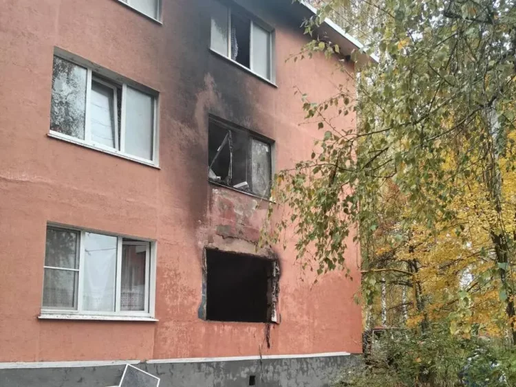 В Сети появился снимок с места воспламенения газа в Старожиловском районе