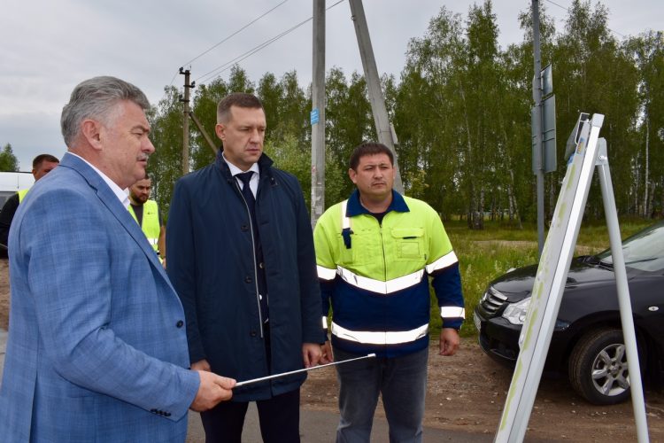 Министр транспорта Рязанской области Супрун посетил Рыбновский район с рабочим визитом