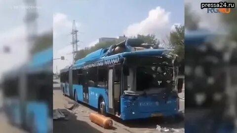 В Москве в пассажирском автобусе взорвался баллон