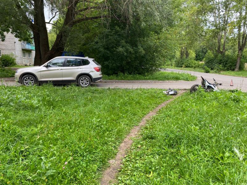 В ДТП на улице Белякова пострадал 14-летний мотоциклист