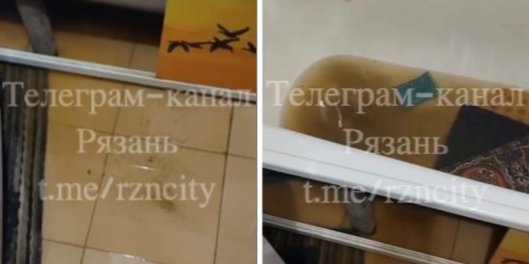 Жители дома №23 по улице Октябрьской пожаловались на прорыв канализации