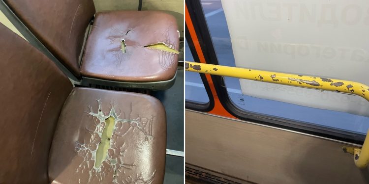 Рязанцы пожаловались на состояние салона маршрутки №32 Рязанцы пожаловались на состояние салона маршрутки №32