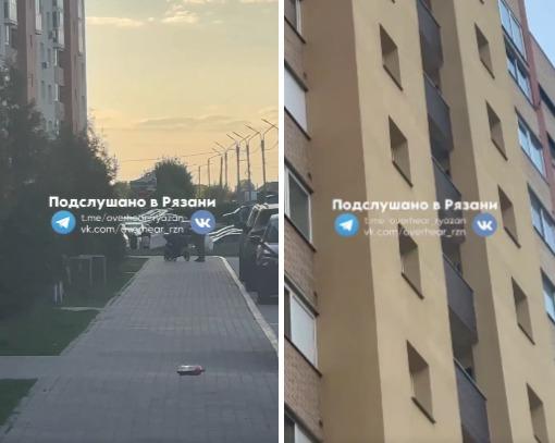 На улице Семчинской подростки сбрасывали с высоты на пешеходную часть бутылки