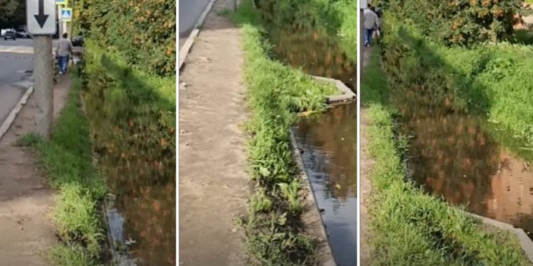 Рязанцы сообщили о «запечатанных» грязью ливневках на улице Вокзальной