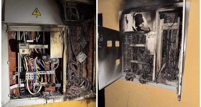 Рязанцы пожаловались на сгоревшие электрические щитки в доме на улице Шереметьевской