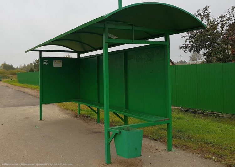 После жалоб рязанцев остановочный павильон в Кальном покрасят