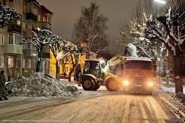 Мэрия поделилась списком рязанских улиц, на которых в ночь на 2 декабря пройдет уборка