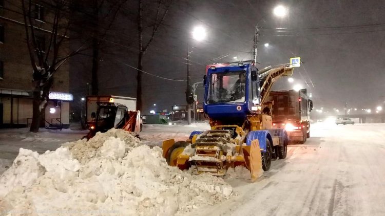 Минувшей ночью с рязанских улиц вывезли 3606 кубометров снега