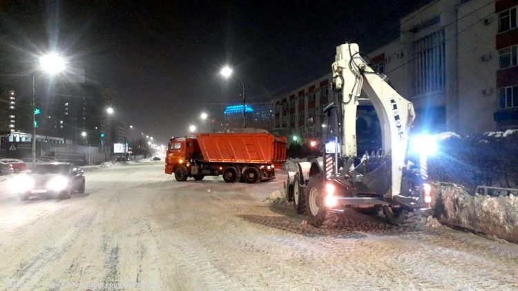 На 9 рязанских улицах в ночь на 14 декабря пройдет уборка снега