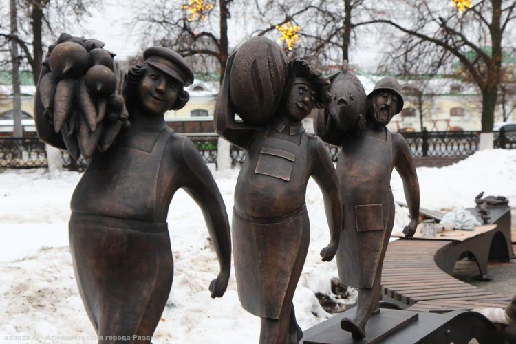 В центре Рязани появился новый арт-объект "Хлебная площадь"