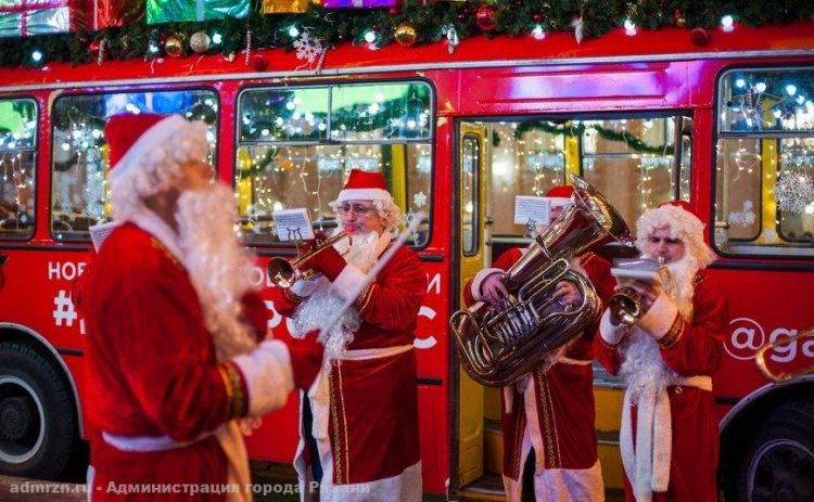 С 24 по 29 декабря по рязанским улицам будет курсировать "Новогодний экспресс"