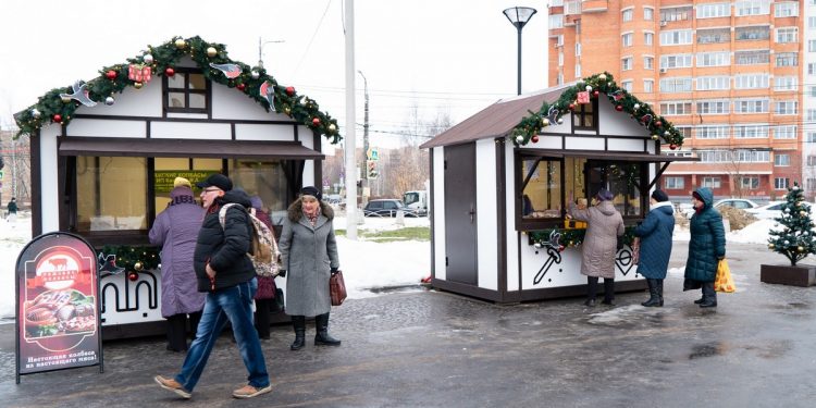 С 22 декабря в Рязани начали работу новогодние ярмарки