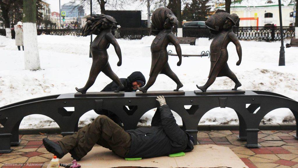 В центре Рязани появился новый арт-объект "Хлебная площадь"