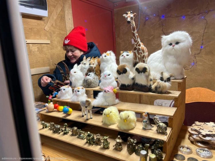 С 23 декабря на рязанском Лыбедском бульваре заработала новогодняя ярмарка