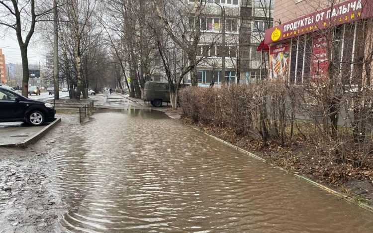 Рязанцы пожаловались на ежегодное затопление улицы Интернациональной