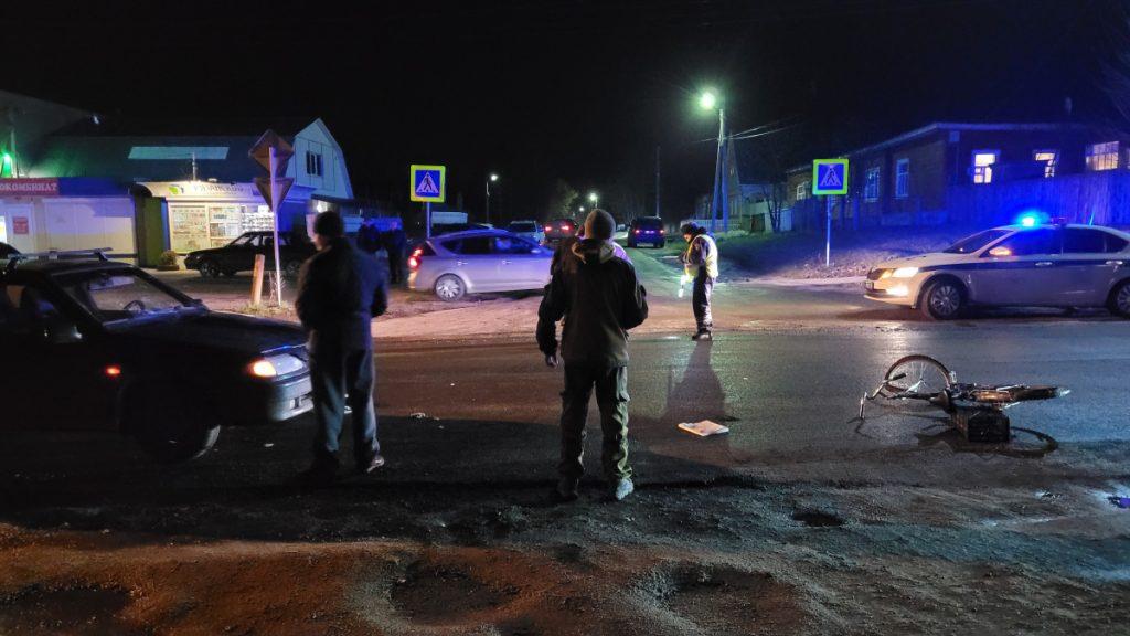 В рязанском Шацке водитель легковушки сбил пьяную велосипедистку