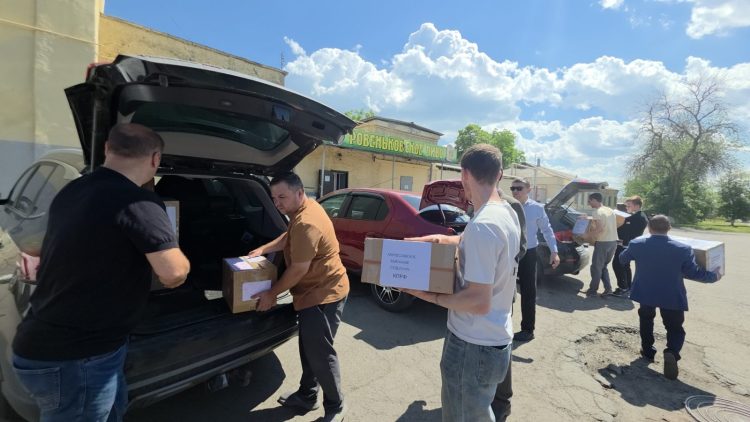 Рязанские коммунисты во главе с Денисом Сидоровым доставили гуманитарную помощь в ЛНР