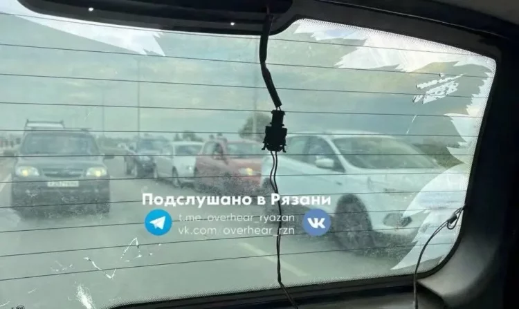 В Рязани на Северной окружной "паровозиком" столкнулись 4 автомобиля