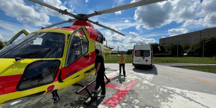 За 3 года вертолет санавиации в Рязанской области совершил 300 вылетов