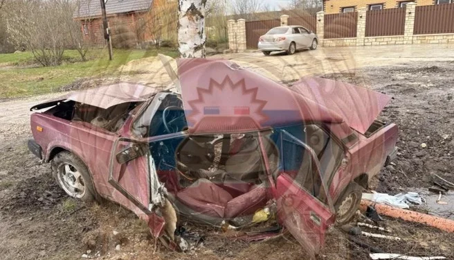 Юный шиловец врезался в дерево на ВАЗ-2107