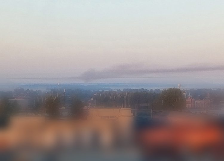 В Сети появилось фото с места уничтожения беспилотника, пролетавшего над Рязанской областью